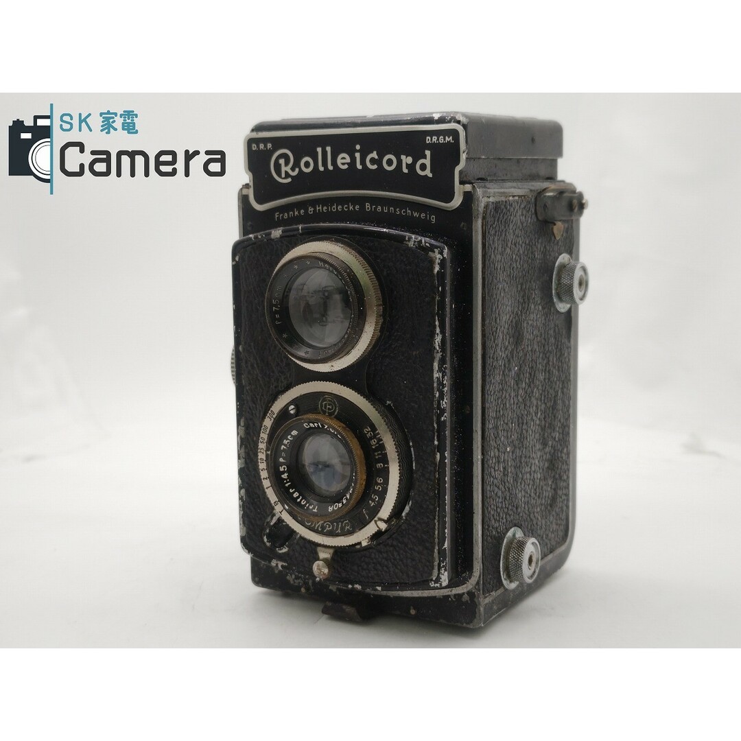 Rolleicord II Carl Zeiss Jena Triotar 7.5cm F4.5 ローライコード Ⅱ ジャンク スマホ/家電/カメラのカメラ(フィルムカメラ)の商品写真