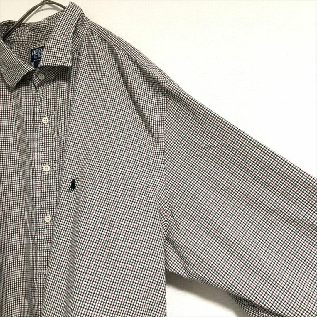 POLO RALPH LAUREN(ポロラルフローレン)の90s 古着 ポロラルフローレン 長袖シャツ チェックシャツ 3XL  メンズのトップス(シャツ)の商品写真