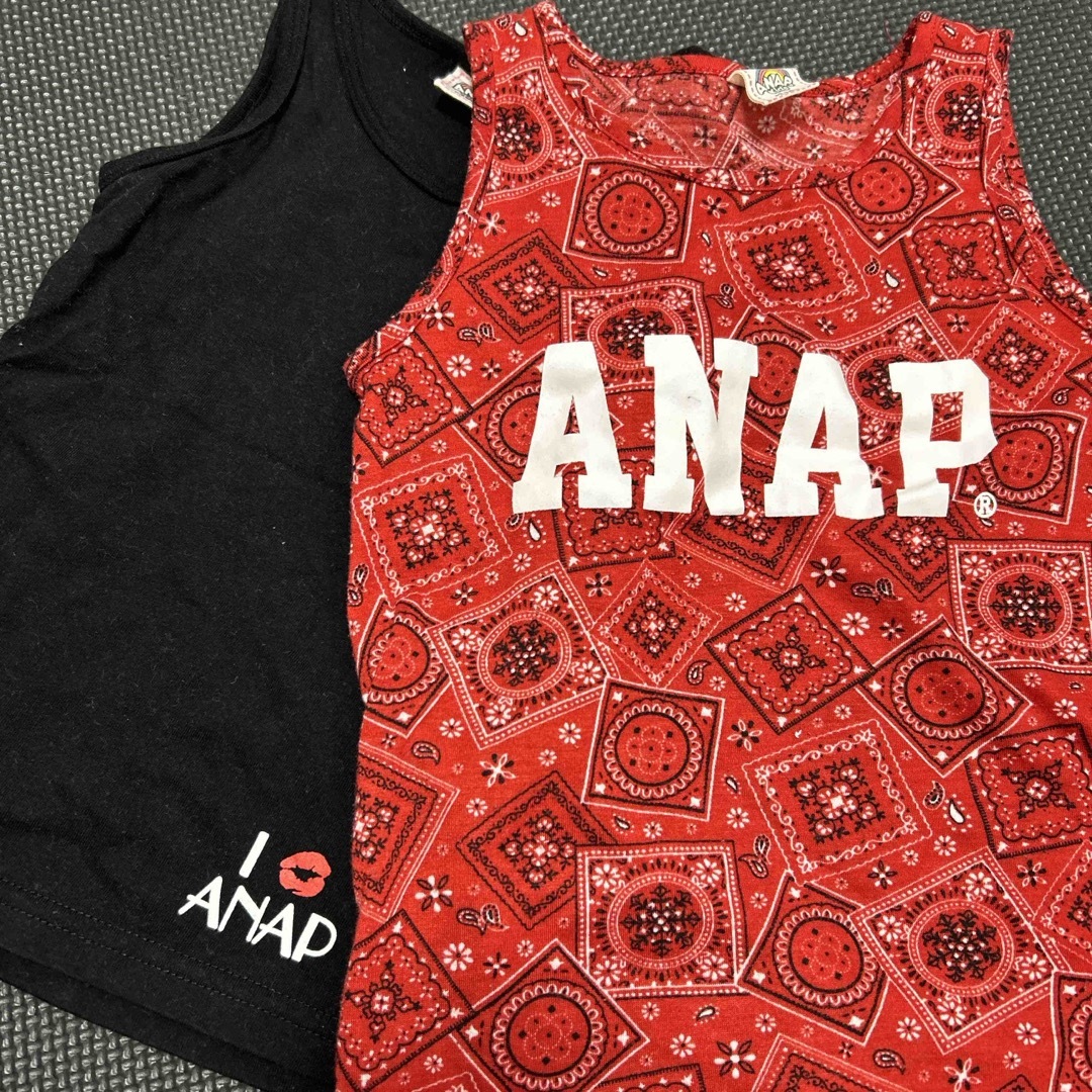 ANAP Kids(アナップキッズ)のANAPタンクトップ　セット100.110 キッズ/ベビー/マタニティのキッズ服女の子用(90cm~)(Tシャツ/カットソー)の商品写真