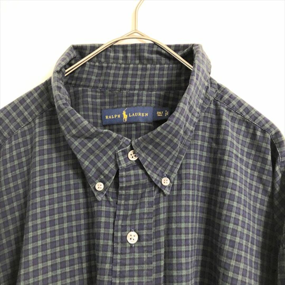 Ralph Lauren(ラルフローレン)の90s 古着 ラルフローレン BDシャツ ブラックウォッチ 3XL  メンズのトップス(シャツ)の商品写真