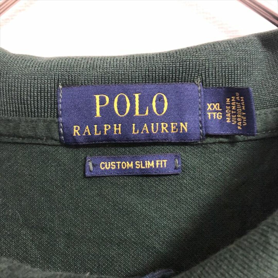 POLO RALPH LAUREN(ポロラルフローレン)の90s 古着 ポロラルフローレン ポロシャツ 刺繍ロゴ 2XL  メンズのトップス(ポロシャツ)の商品写真