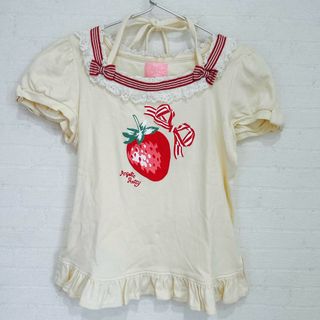 アンジェリックプリティー(Angelic Pretty)のき1 新品　アンジェリックプリティ　カットソー　いちご　イチゴ　苺　(Tシャツ(半袖/袖なし))