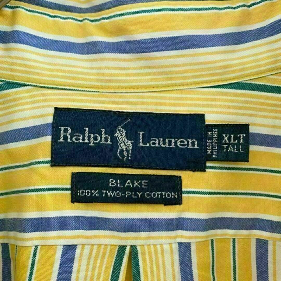 Ralph Lauren(ラルフローレン)のp15 US古着 ラルフローレン BD長袖シャツ BLAKE 刺繍ロゴ 春夏 メンズのトップス(シャツ)の商品写真