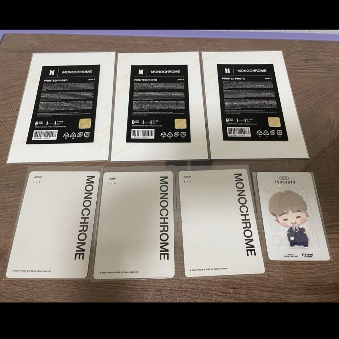 防弾少年団(BTS)(ボウダンショウネンダン)のBTS POPUP MONOCHROME  JIMIN  ジミン エンタメ/ホビーのタレントグッズ(アイドルグッズ)の商品写真