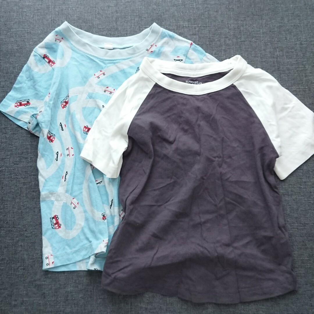 西松屋(ニシマツヤ)のTシャツ 110 2枚セット キッズ/ベビー/マタニティのキッズ服男の子用(90cm~)(Tシャツ/カットソー)の商品写真