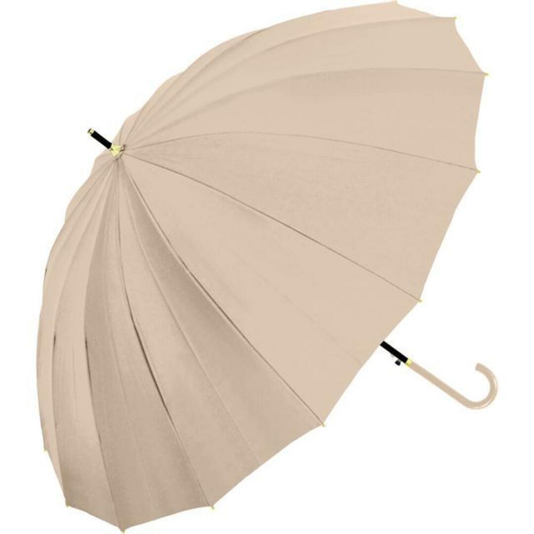 Natural basic レディース 傘 55cm 16本骨 無地 レディースのファッション小物(傘)の商品写真