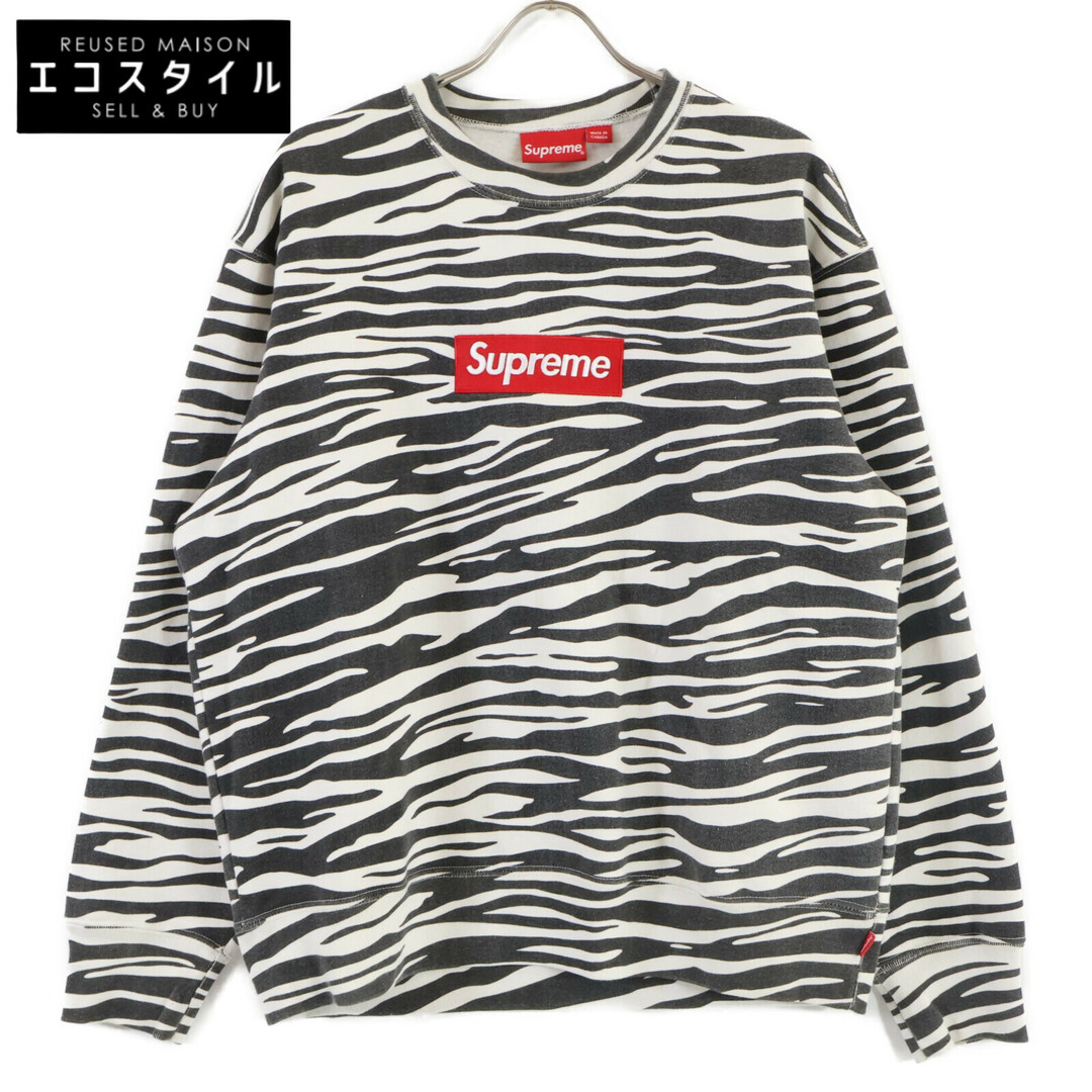 Supreme(シュプリーム)のシュプリーム 【国内正規/22年製】FW22SW65 Box Logo CrewneckZebra ボックスロゴ クルーネック スウェットシャツ/ M メンズのトップス(スウェット)の商品写真