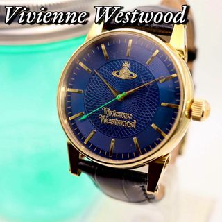 ヴィヴィアンウエストウッド(Vivienne Westwood)の良品 Vivienne Westwood ラウンド ネイビー 腕時計 776(腕時計(アナログ))