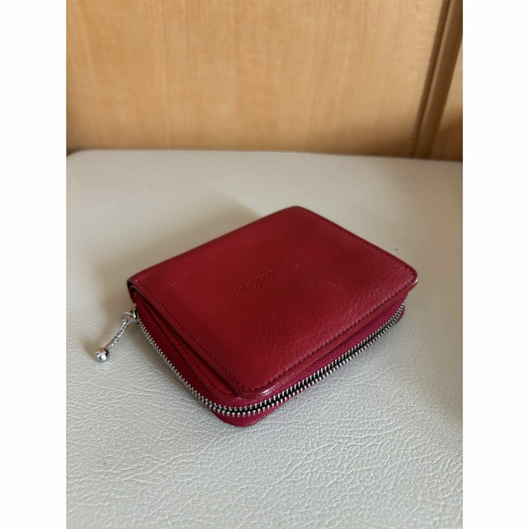 agnes b.(アニエスベー)のアニエスベー 本革 財布 折り財布 (赤) レディースのファッション小物(財布)の商品写真
