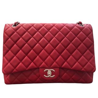 シャネル(CHANEL)の　シャネル CHANEL デカマトラッセ34 A58601 レッド キャビア レディース ショルダーバッグ(ショルダーバッグ)