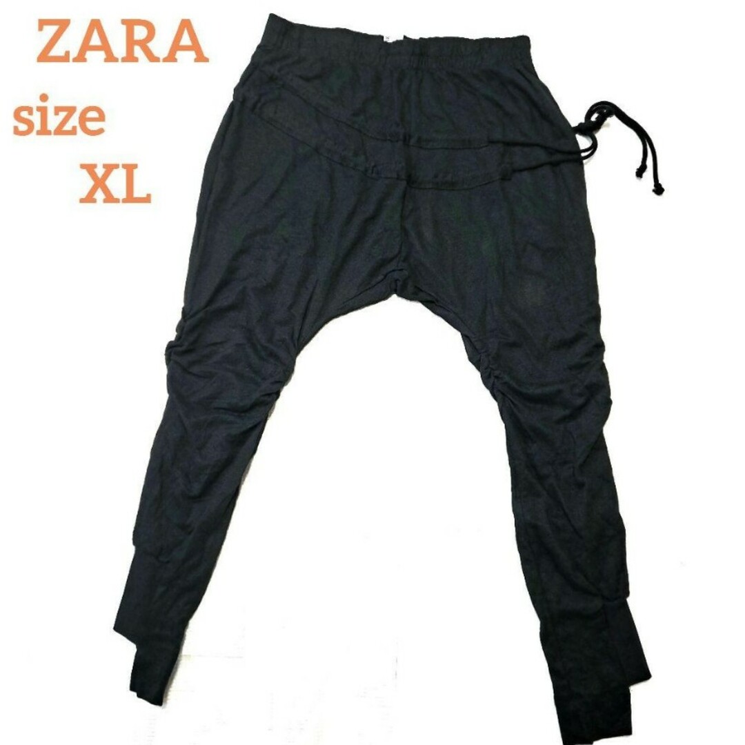 ZARA(ザラ)のZARA ザラ 変形 サルエルパンツ ブラック XL 新品 タグ付 メンズのパンツ(サルエルパンツ)の商品写真