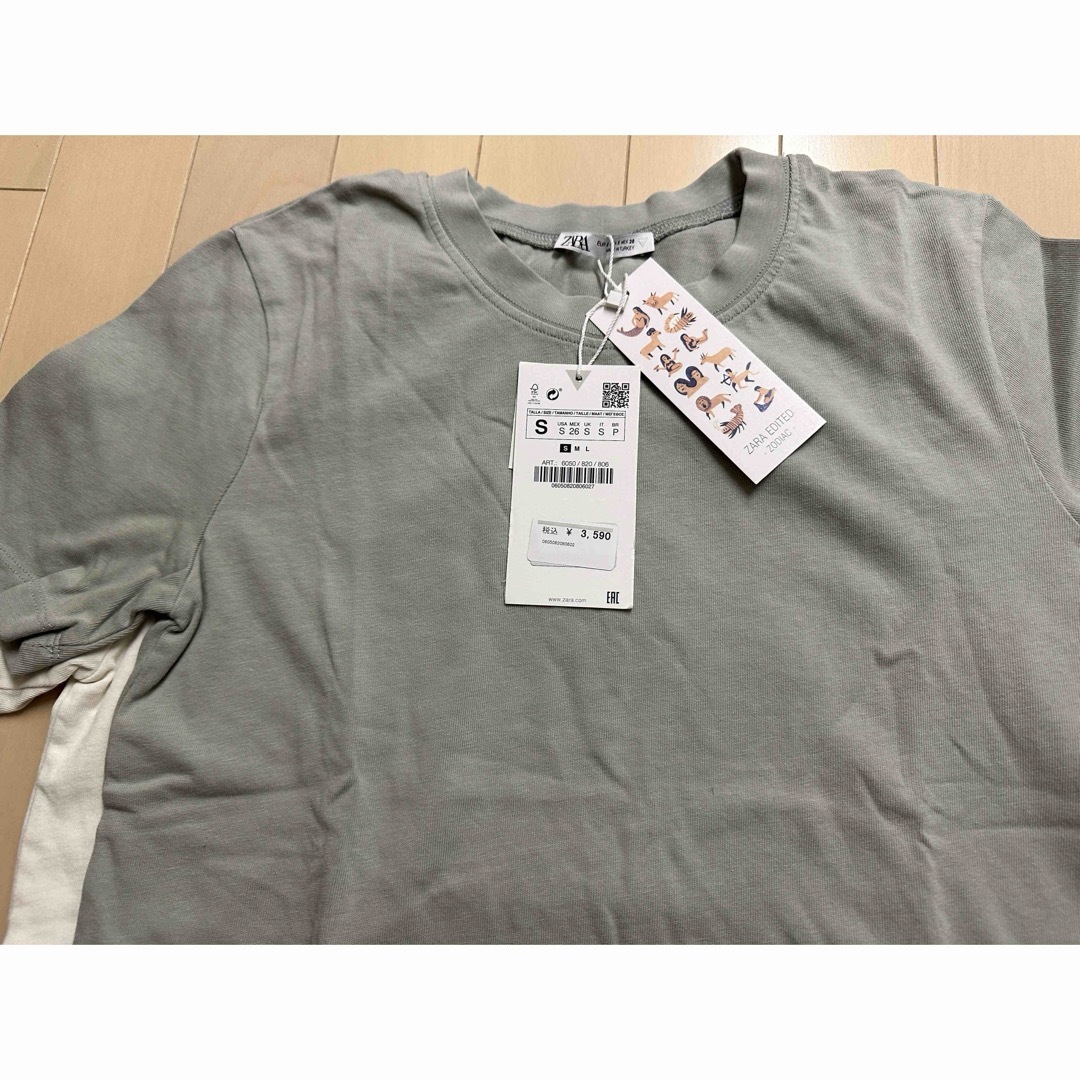 ZARA(ザラ)の新品ZARA シンプルTee2枚 レディースのトップス(Tシャツ(半袖/袖なし))の商品写真