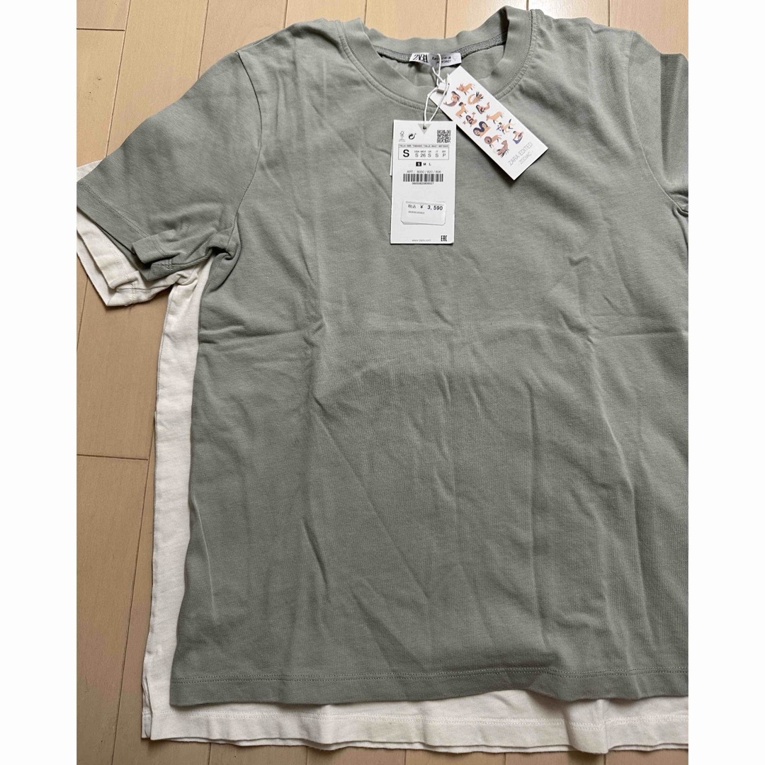 ZARA(ザラ)の新品ZARA シンプルTee2枚 レディースのトップス(Tシャツ(半袖/袖なし))の商品写真