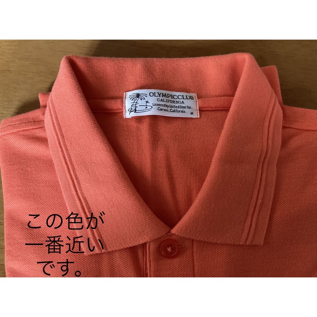 カルフォルニアのmen'sオレンジ色ポロシャツメンズ メンズのトップス(Tシャツ/カットソー(半袖/袖なし))の商品写真