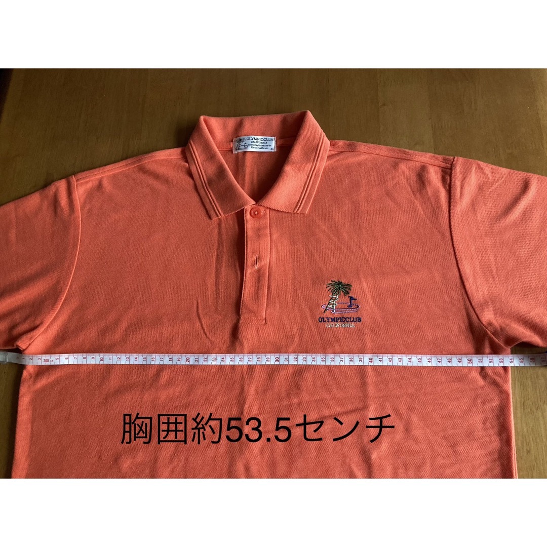 カルフォルニアのmen'sオレンジ色ポロシャツメンズ メンズのトップス(Tシャツ/カットソー(半袖/袖なし))の商品写真