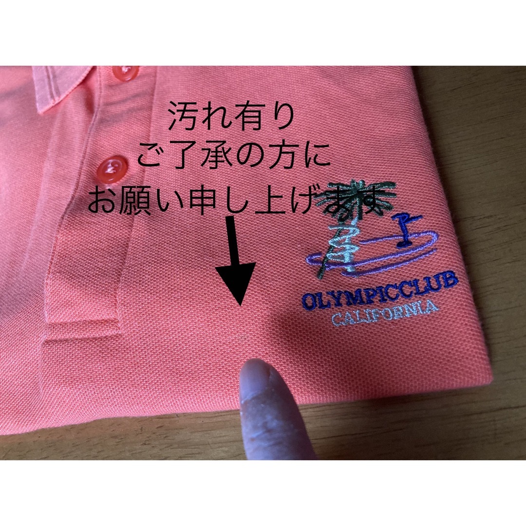 カルフォルニアのmen'sオレンジ色ポロシャツメンズ メンズのトップス(Tシャツ/カットソー(半袖/袖なし))の商品写真