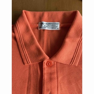 カルフォルニアのmen'sオレンジ色ポロシャツメンズ(Tシャツ/カットソー(半袖/袖なし))