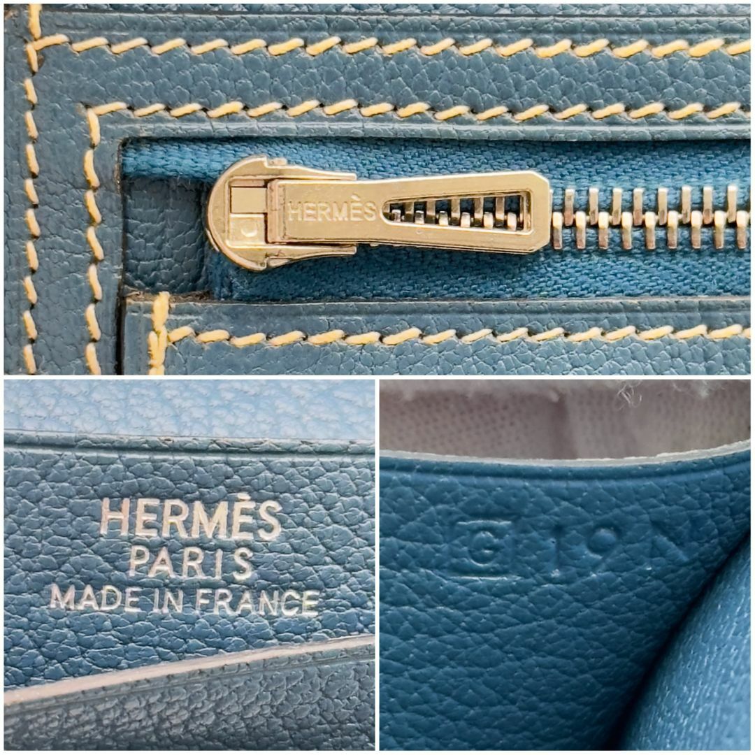 Hermes(エルメス)の【極美品】エルメス　べアンコンパクト　シェーブル　SV金具　□G刻印 レディースのファッション小物(財布)の商品写真