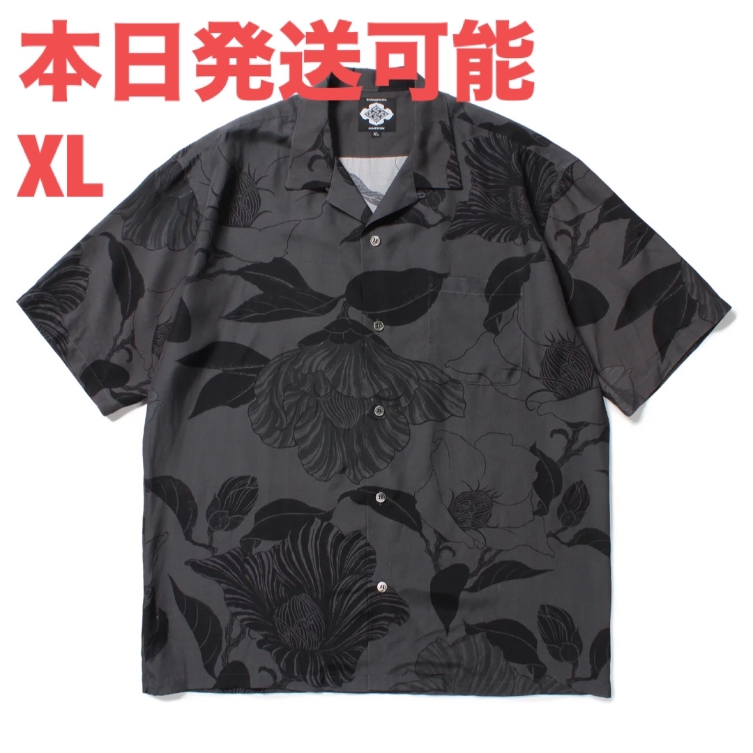 GAKKIN BUDSPOOL 廻り花 HAWAIIAN SHIRT メンズのトップス(シャツ)の商品写真