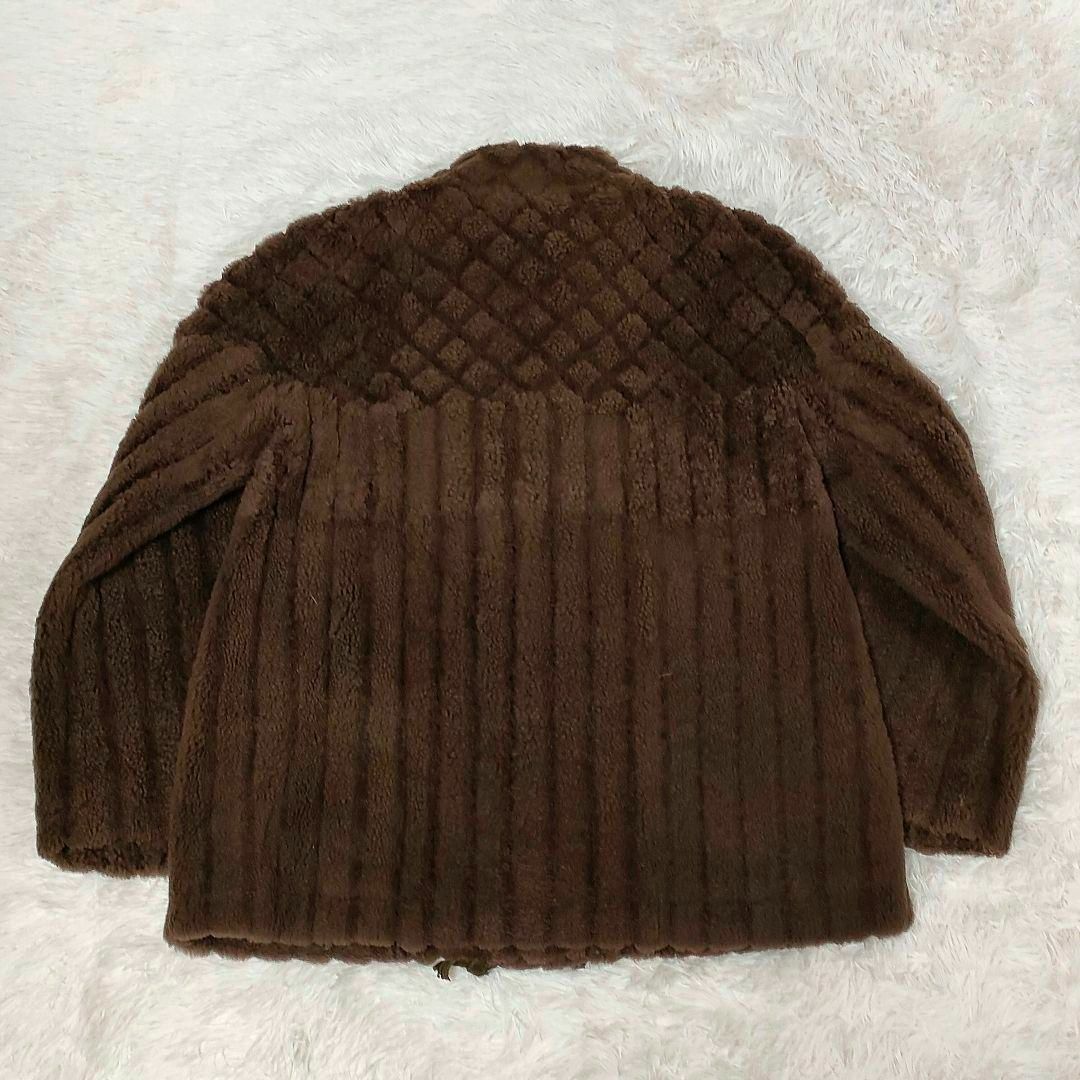 SILVER BLU IEMURA PUR リアルファーコート 毛皮 長袖 茶 レディースのジャケット/アウター(毛皮/ファーコート)の商品写真