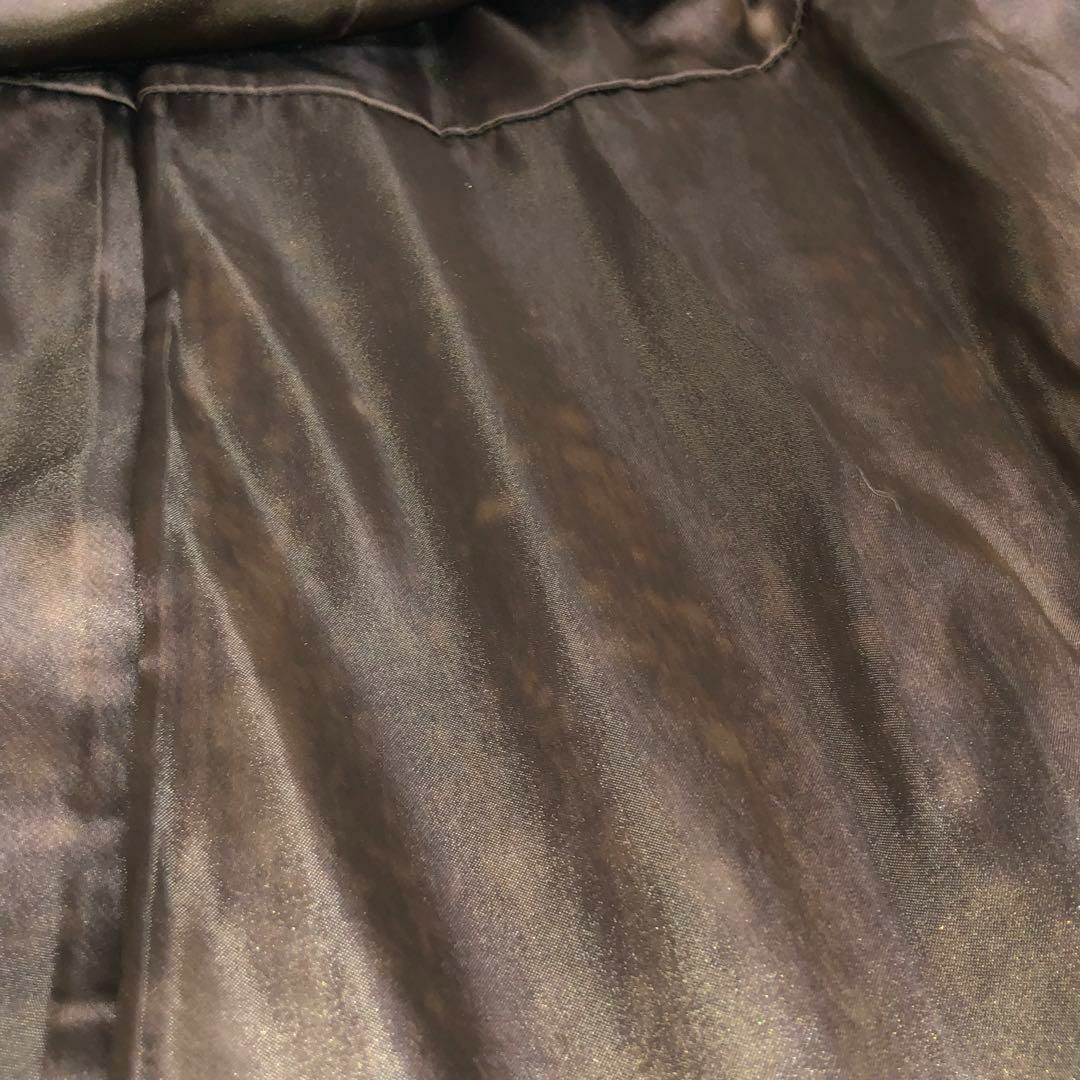 SILVER BLU IEMURA PUR リアルファーコート 毛皮 長袖 茶 レディースのジャケット/アウター(毛皮/ファーコート)の商品写真