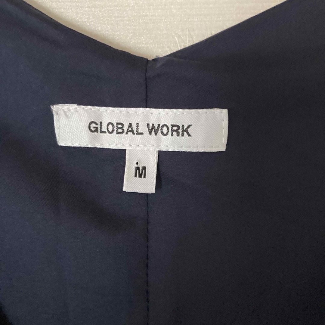 GLOBAL WORK(グローバルワーク)のGLOBAL WORK グローバルワーク　レディース　ワンピース　ネイビー　M レディースのワンピース(ひざ丈ワンピース)の商品写真