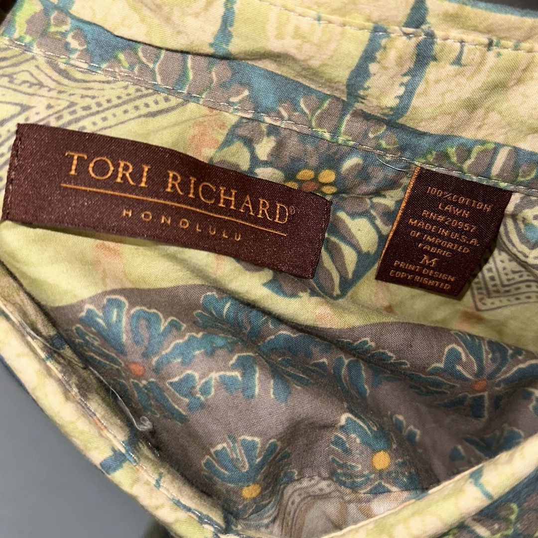 【最終価格】TORI RICHARD 花柄　半袖レトロシャツ　　ボタニカル　古着 メンズのトップス(シャツ)の商品写真