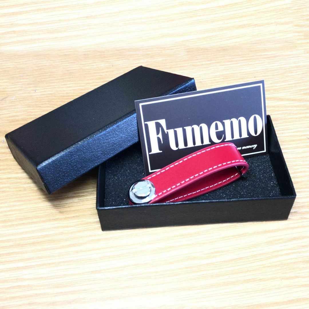 【色:レッド】[Fumemo] すっきり 収納 スタイリッシュ キーホルダー キ メンズのバッグ(その他)の商品写真