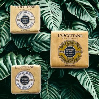 ロクシタン(L'OCCITANE)のロクシタン LOCCITANE　シアソープ　☆ヴァーベナ　☆ミルク【３個セット】(ボディソープ/石鹸)