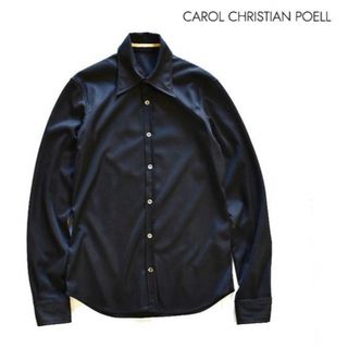 CAROL CHRISTIAN POELL 長袖シャツ ドレスシャツ 黒 48(シャツ)