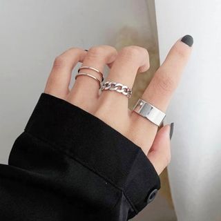 【限定価格】リング 3点セット 指輪 シルバー Silver アクセサリー 小物(その他)