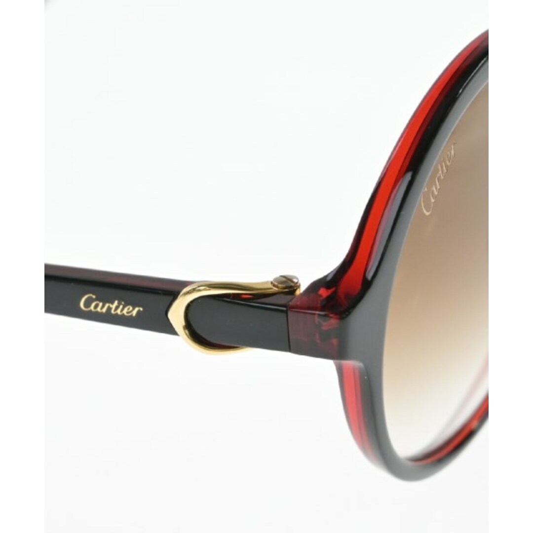 Cartier(カルティエ)のCartier カルティエ サングラス - 黒x茶 【古着】【中古】 レディースのファッション小物(サングラス/メガネ)の商品写真