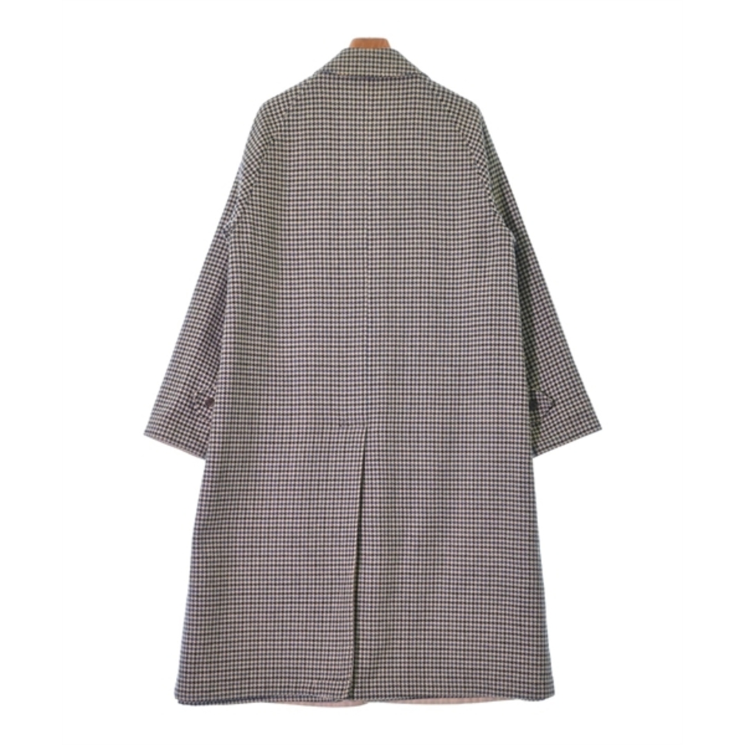 BURBERRY(バーバリー)のBURBERRY バーバリー コート（その他） F ベージュx紺x青(千鳥格子) 【古着】【中古】 レディースのジャケット/アウター(その他)の商品写真