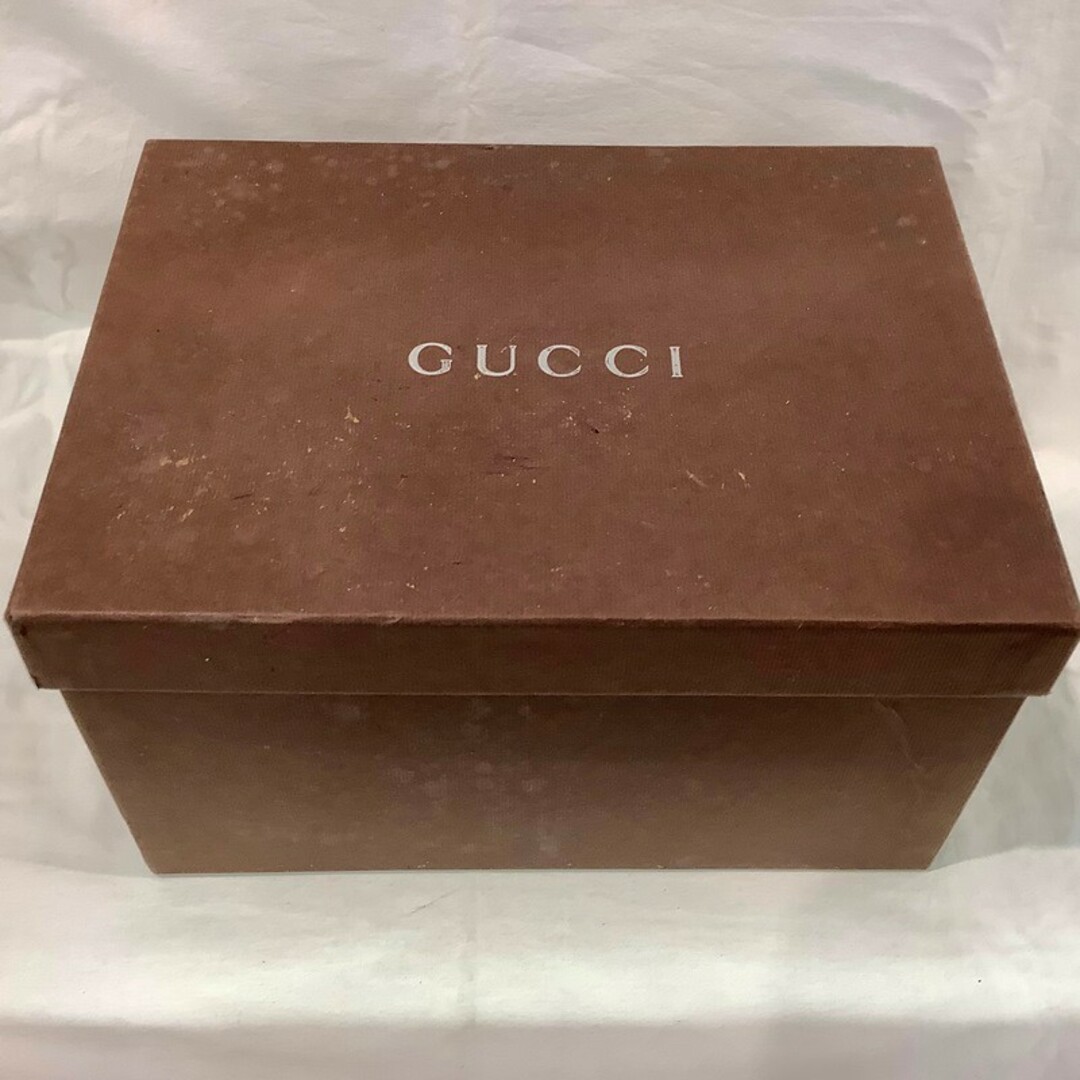 Gucci(グッチ)のGUCCI グッチ 化粧ポーチ バニティバッグ ポーチ エナメル ブラック バンブー 箱有 内部ベタ 剥がれ 劣化あり032 1956 0150【中古】KB-8392 レディースのバッグ(その他)の商品写真