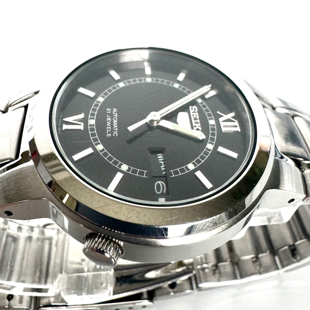 SEIKO(セイコー)のセイコー　セイコーファイブ　セイコー5　7S26-02N0　自動巻　黒　裏スケ　デイデイト メンズの時計(腕時計(アナログ))の商品写真