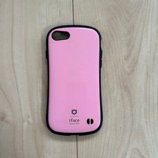 iPhone 8/7/SE(第2/第3世代) スマホケース ピンク アイフェイス(iPhoneケース)