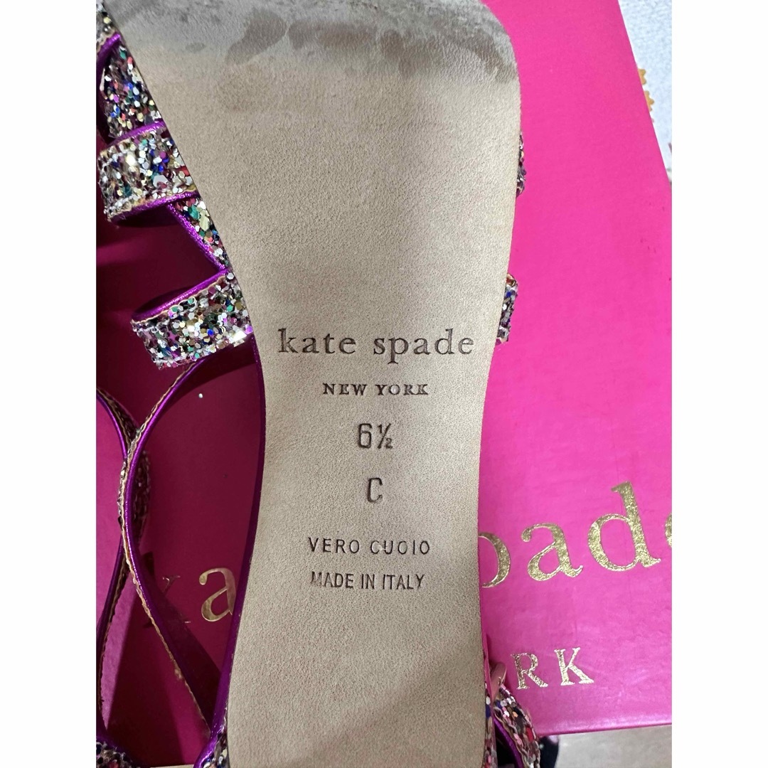 kate spade new york(ケイトスペードニューヨーク)の★美品★ケイトスペードニューヨーク★ハイヒール★マゼンタ★ラメ★23.5センチ★ レディースの靴/シューズ(ハイヒール/パンプス)の商品写真