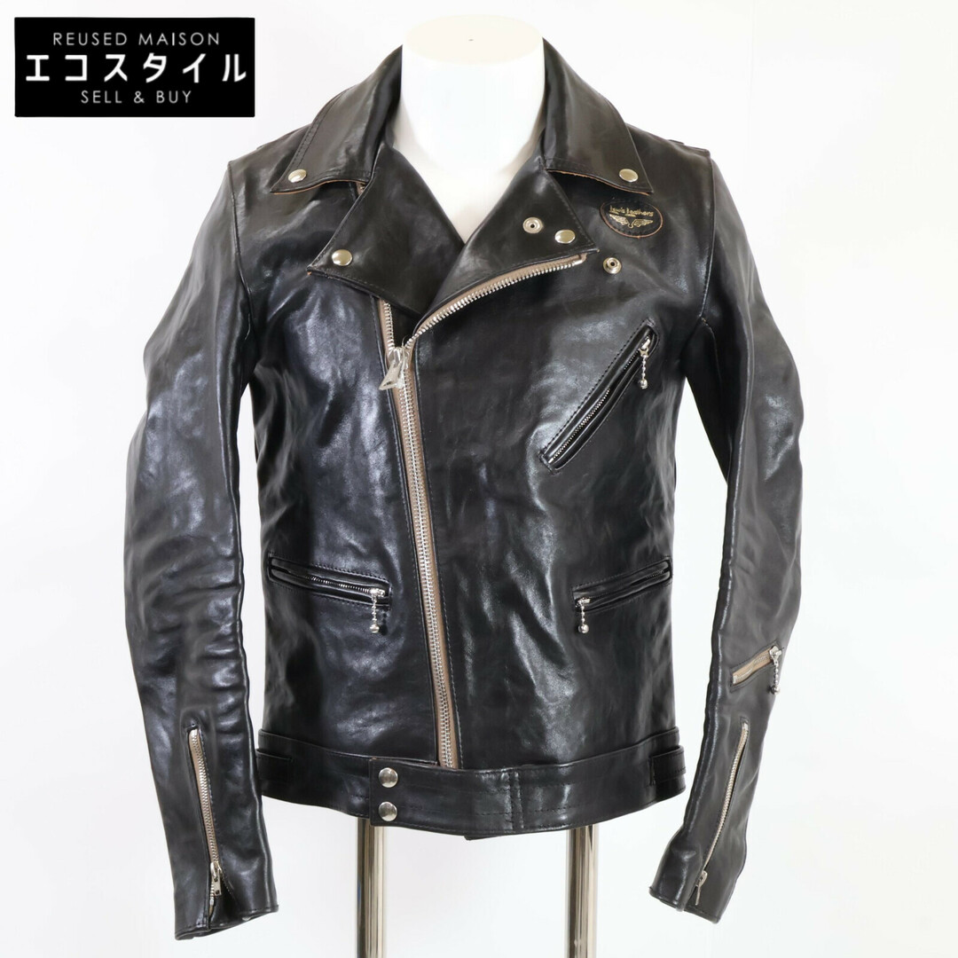 Lewis Leathers(ルイスレザー)のルイスレザー 【美品/23年製】441T CYCLONEサイクロン タイトフィット フルベジタブルタンニン鞣しカウハイド ダブルライダース 36 メンズのジャケット/アウター(ライダースジャケット)の商品写真