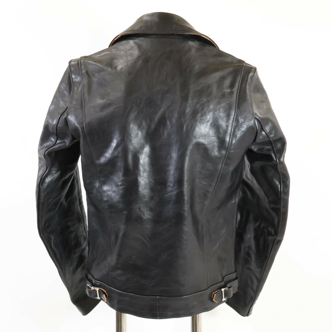 Lewis Leathers(ルイスレザー)のルイスレザー 【美品/23年製】441T CYCLONEサイクロン タイトフィット フルベジタブルタンニン鞣しカウハイド ダブルライダース 36 メンズのジャケット/アウター(ライダースジャケット)の商品写真