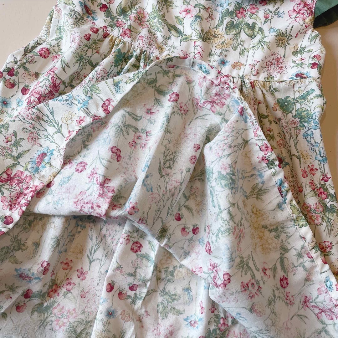 ワンピース　ハンドメイド　110センチ キッズ/ベビー/マタニティのキッズ服女の子用(90cm~)(ワンピース)の商品写真