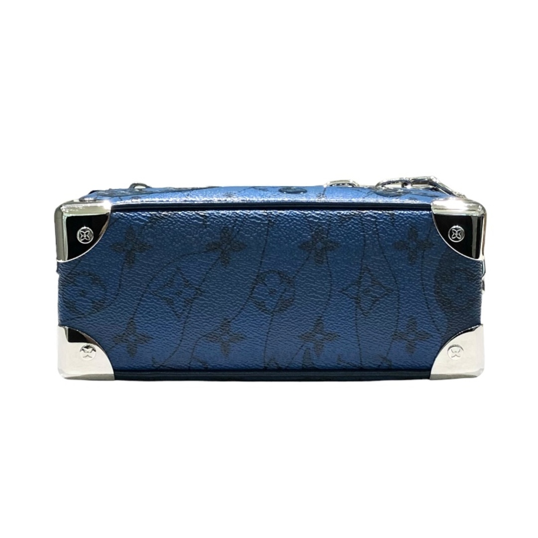 LOUIS VUITTON(ルイヴィトン)の　ルイ・ヴィトン LOUIS VUITTON ミニ・ソフトトランク M22588 ブルー系 モノグラム・アクアガーデン メンズ ショルダーバッグ メンズのバッグ(ショルダーバッグ)の商品写真