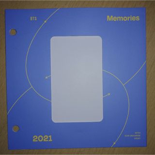 ボウダンショウネンダン(防弾少年団(BTS))のBTS memories of 2021 Blu-ray トレカ台紙(アイドルグッズ)