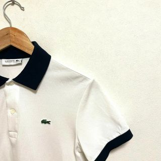 ラコステ(LACOSTE)のラコステ　ポロシャツ　ホワイト　2(ポロシャツ)