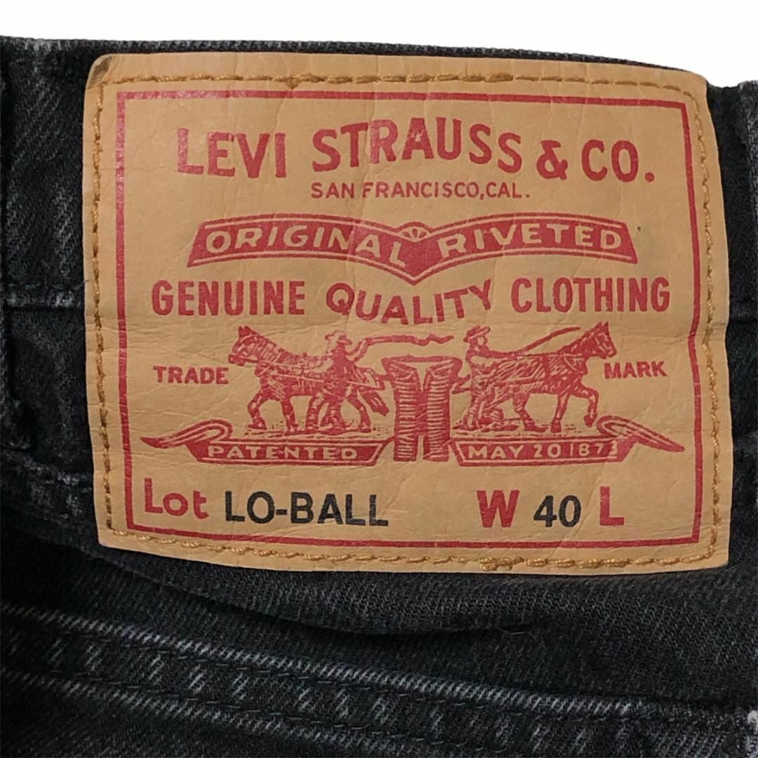 Levi's(リーバイス)のリーバイス ローボールW40 ブラックデニム ジーンズ スリムストレッチy38 メンズのパンツ(デニム/ジーンズ)の商品写真