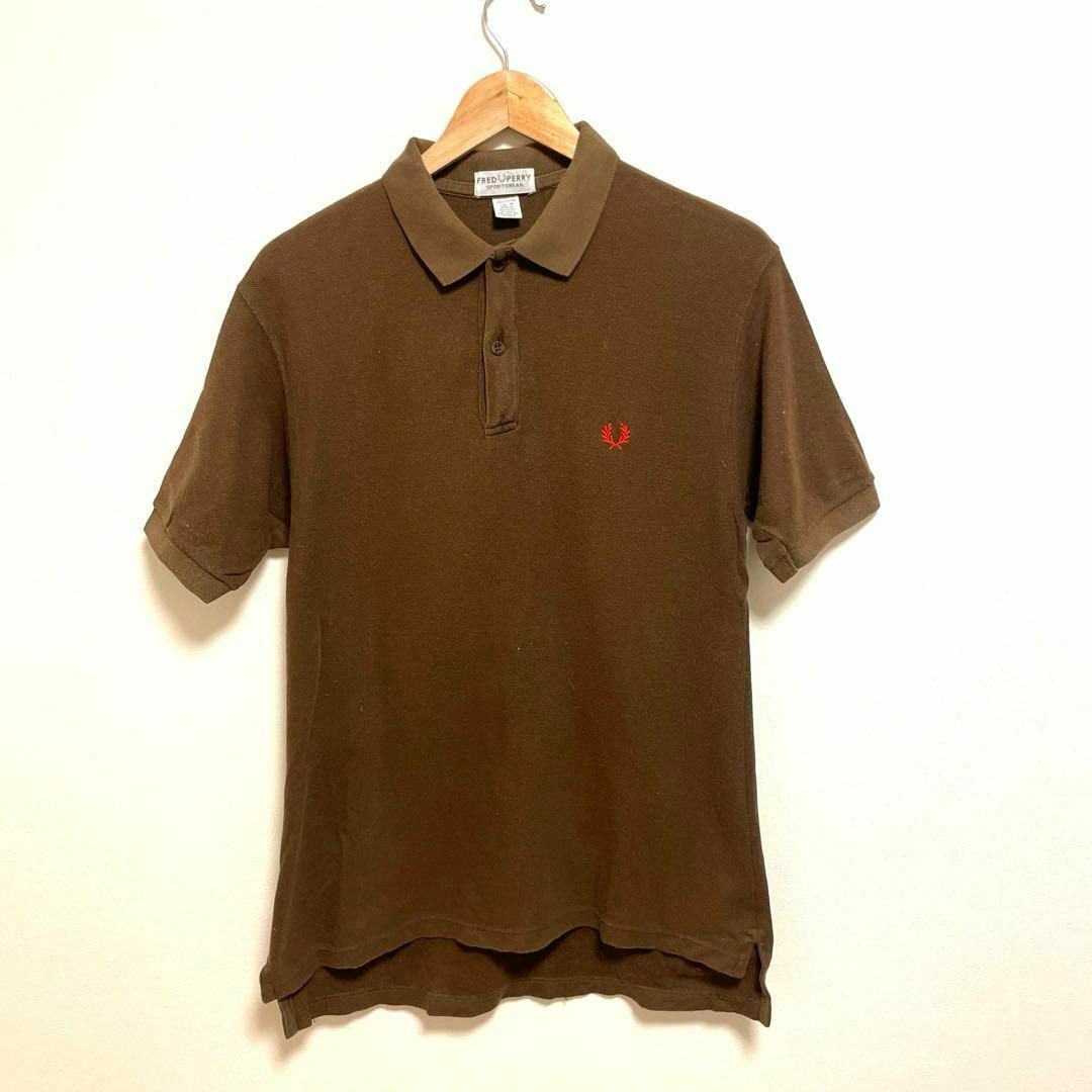 FRED PERRY(フレッドペリー)のフレッドペリー　ポロシャツ　ブラウン　茶色　M メンズのトップス(ポロシャツ)の商品写真