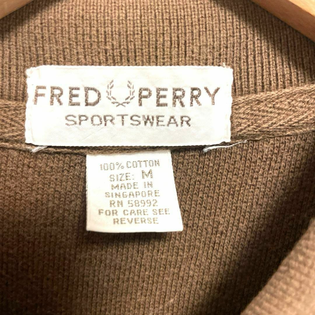 FRED PERRY(フレッドペリー)のフレッドペリー　ポロシャツ　ブラウン　茶色　M メンズのトップス(ポロシャツ)の商品写真