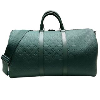 ルイヴィトン(LOUIS VUITTON)の　ルイ・ヴィトン LOUIS VUITTON キーポル・バンドリエール50 M24440 フォレストグリーン トリヨンレザー メンズ ボストンバッグ(ボストンバッグ)