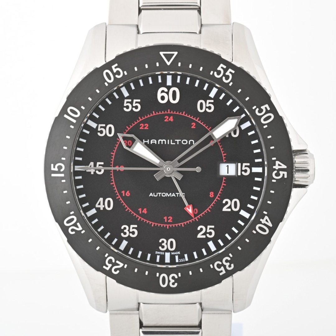 Hamilton(ハミルトン)のハミルトン / HAMILTON　カーキアビエーション パイロット GMT オート　H76755135 / H767550　自動巻き　【中古】 商品番号 A-155543 メンズの時計(腕時計(アナログ))の商品写真