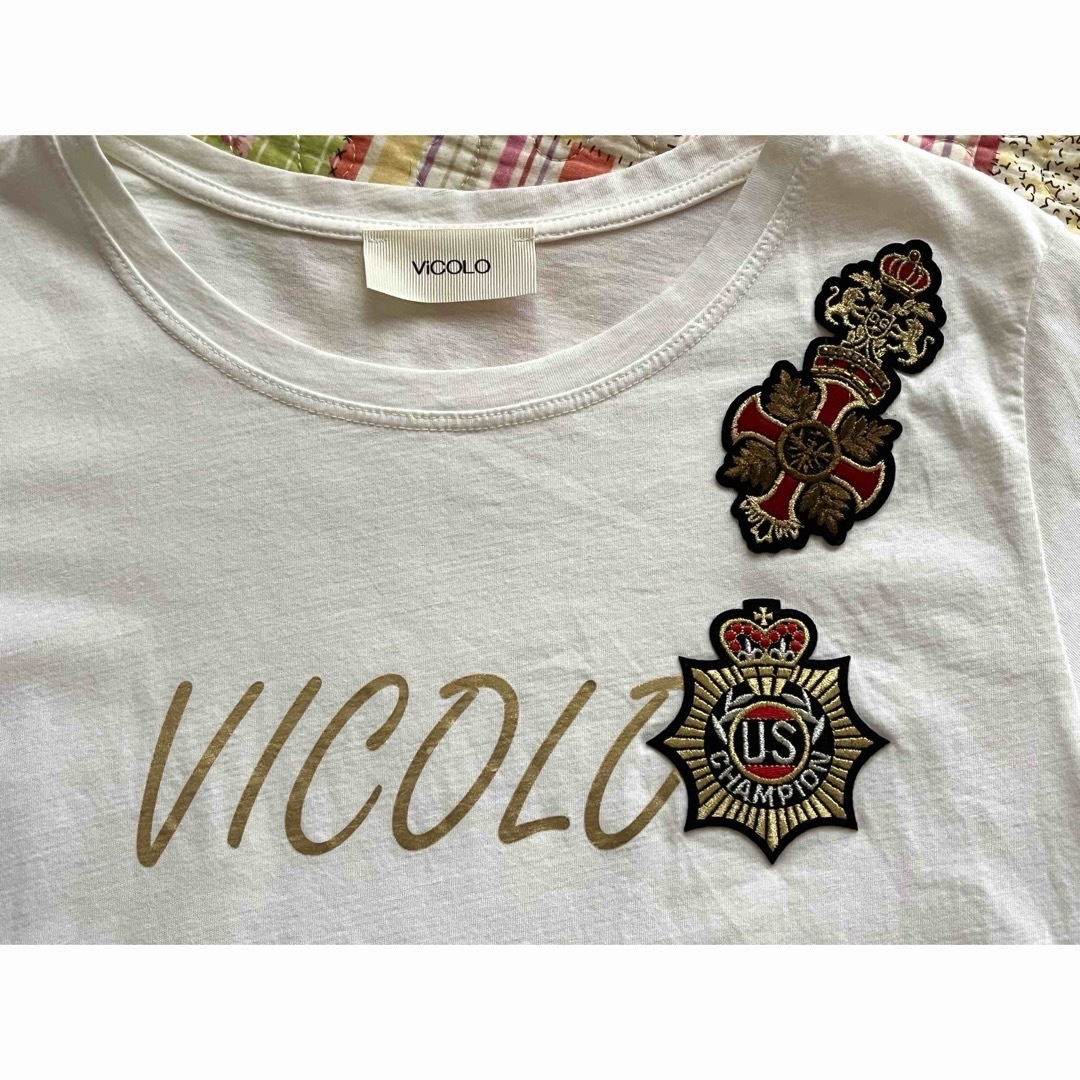 VICOLO エンブレムTシャツ　made  in Italy レディースのトップス(Tシャツ(半袖/袖なし))の商品写真