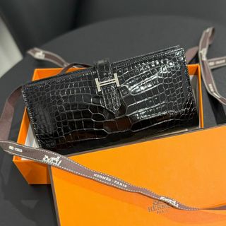 エルメス(Hermes)のHERMES エルメス ベアンスフレ アリゲーター 長財布(財布)